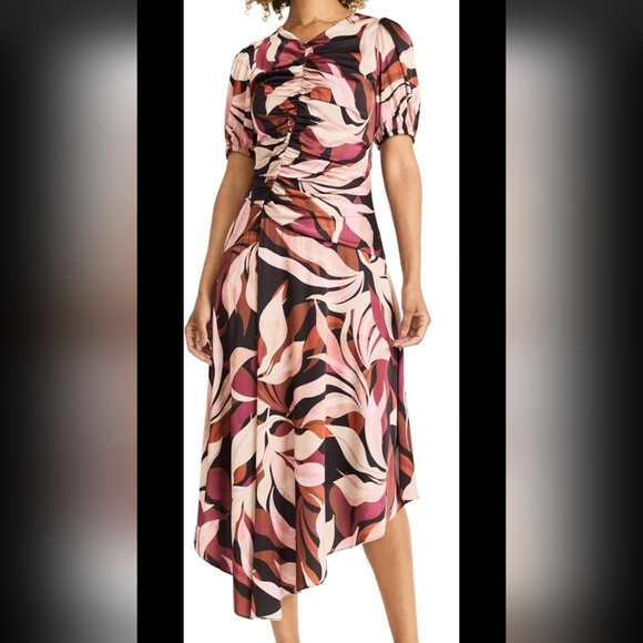 Maggy London Dresses & Skirts - Maggy London Brown and Black Abstract Dress